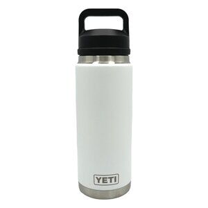 LASER ENGRAVED PERSONALIZATION YETI 26oz. BOTTLE WITH CHUG CAP LID - WHITE